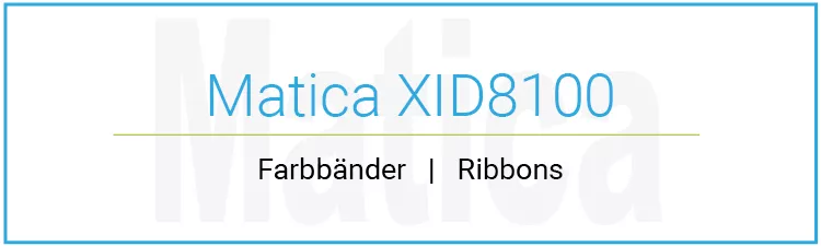 Ribbons for card printer Matica XID8100