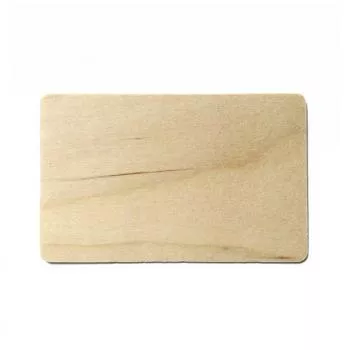 Real wood veneer cards