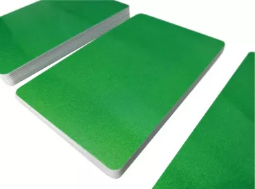 plastic card matallic green