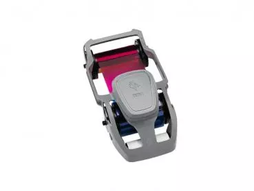 Colorful ribbon halfpanel for card printer Zebra ZC350