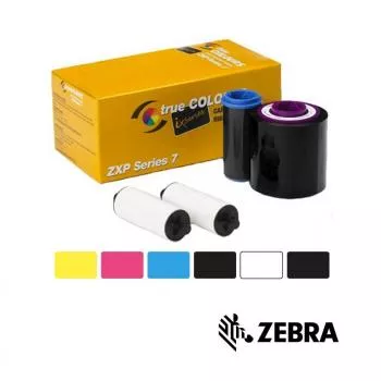 Zebra ZXP Series 7 colorful and black ribbon