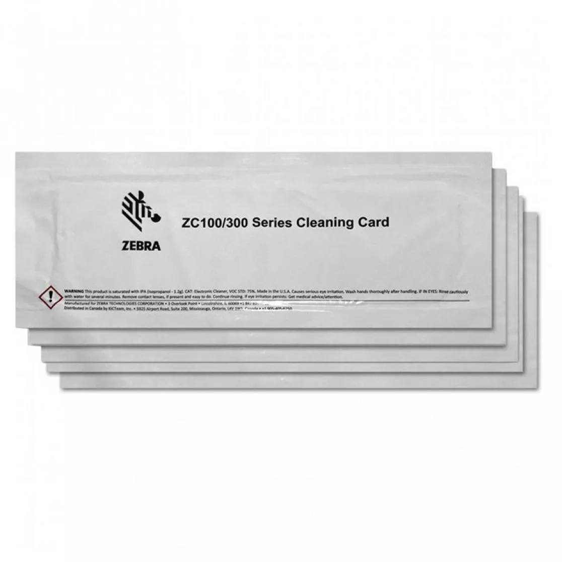 Cleaning cards Zebra ZC100 card printer