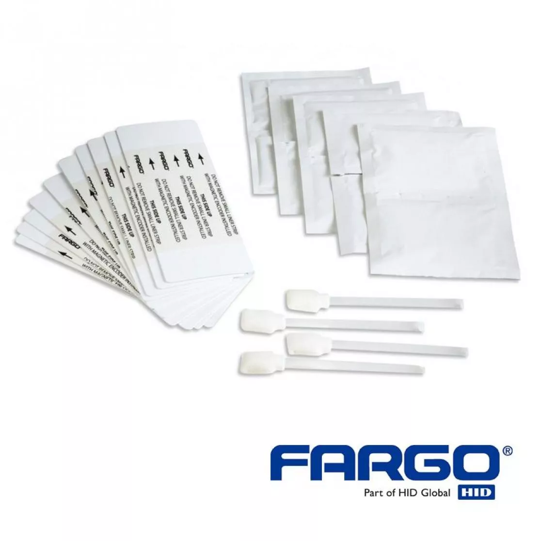 Cleaning kit for hid fargo c50 card printer